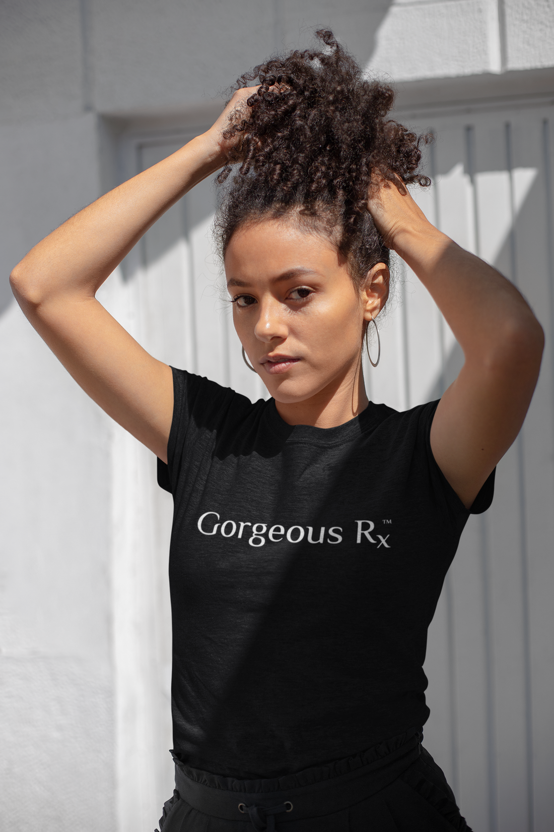 Unisex Gorgeous Rx Logo on round neck t-shirt